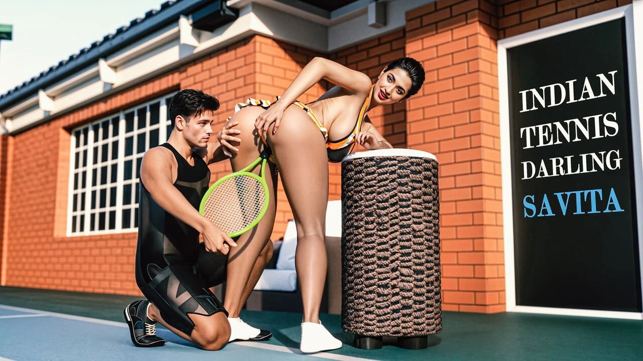 Indian Tennis Darling Savita’s Tennis Lessons Turned Into A Hard Fuck Session With Her Student