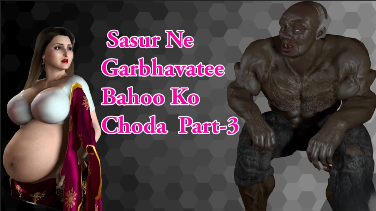 Pregnant Bahu Savita and Big Black Sasur in Breast Milk Fetish Part-3